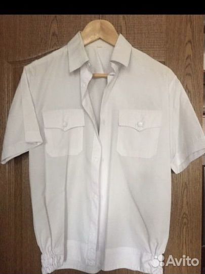 Рубашка белая форменная короткий рука