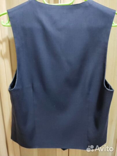 Жилет Александрия синий (мальч.). Разм. 164-44