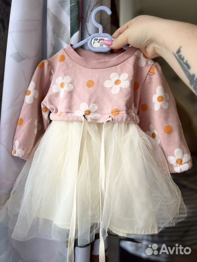 Платье для девочки 86 бу