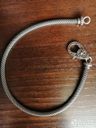 Серебряный браслет мужской