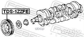 Шкив коленвала 1zzfe TDS1zzfe Febest