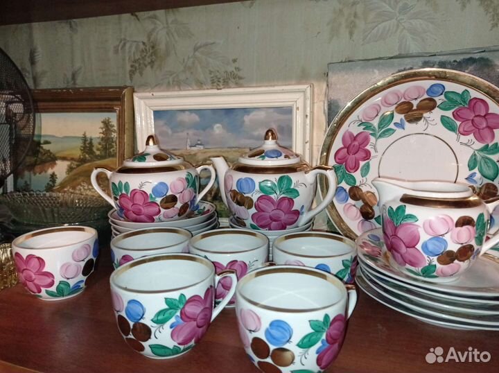 Чайный сервиз вербилки. Редкий