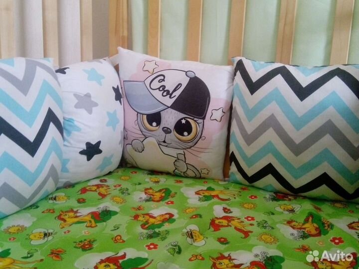 Бортики,одеяло,простынь