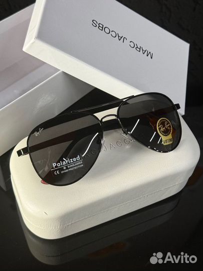 Солнцезащитные очки Ray Ban aviator полароид