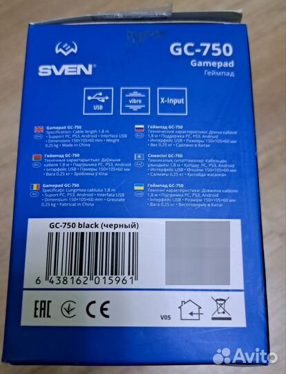 Геймпад Sven GC-750