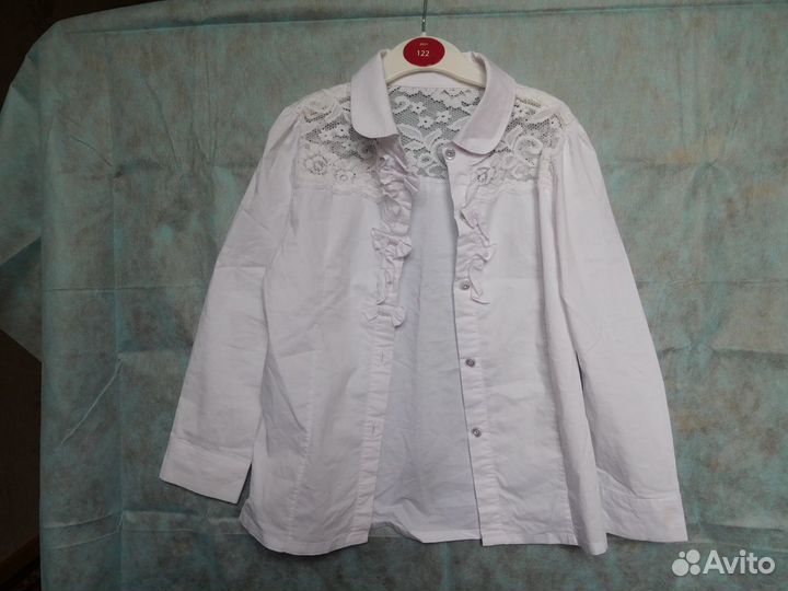 Блузка школьная 122-128