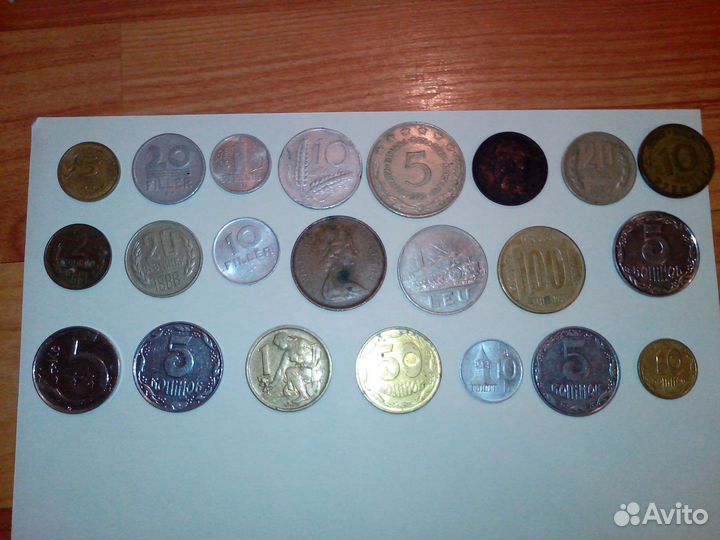 Облигация,монеты разные