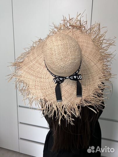 Шляпа женская соломенная натуральная