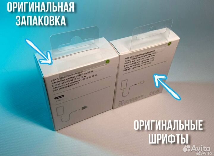Зарядка + блок USB -C iPhone,iPad
