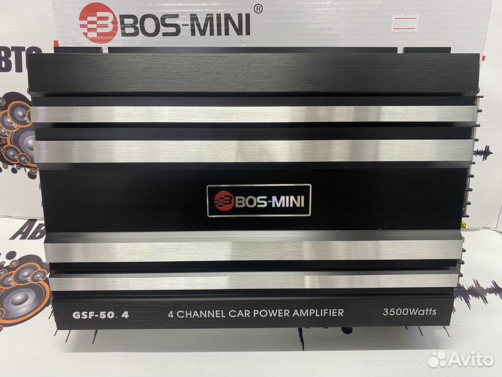 Усилитель автомобильный 4х канальный Bos-Mini