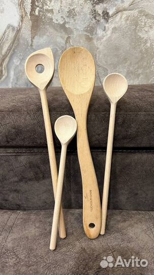 Набор лопаток для кухни деревянные