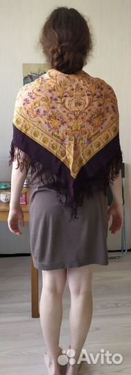 Павловопосадский платок шелковый 