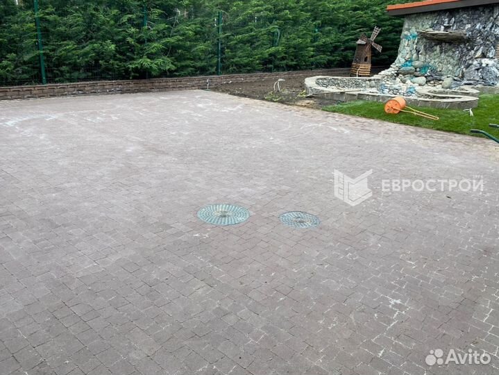 Тротуарная плитка, брусчатка, бордюры