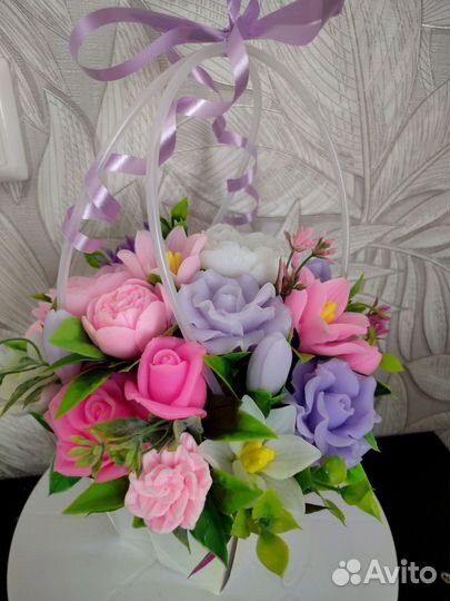 Букет цветов из мыла