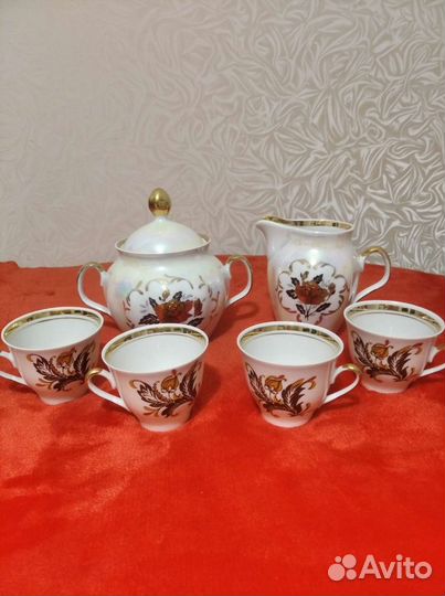 Кофейные сервизы СССР, фарфор, Рижский,Марианна