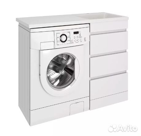 Тумба джерси 3 ящика с раковиной 110-120 см