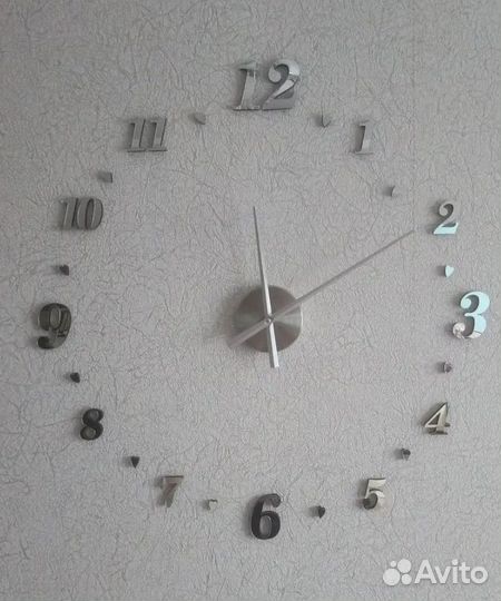 Часы настенные самоклеящиеся