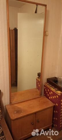 Винтажная мебель СССР. Трюмо большим зеркалом