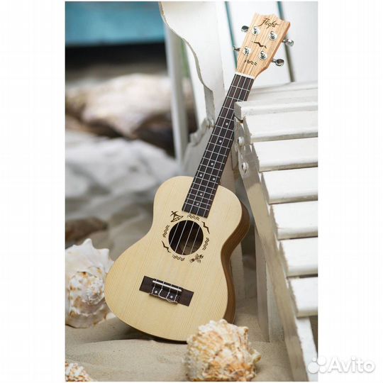 Flight DUC 325 SP/ZEB - укулеле концерт с чехлом