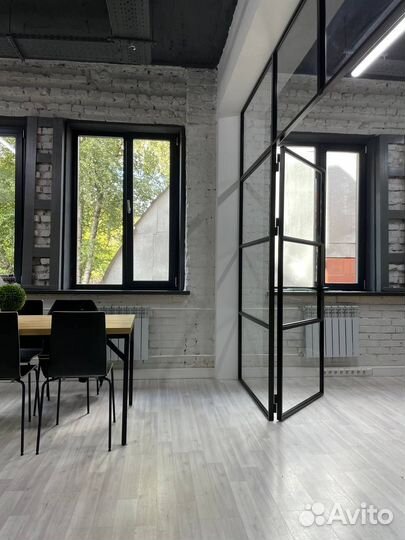 Офисные перегородки из металла и стекла