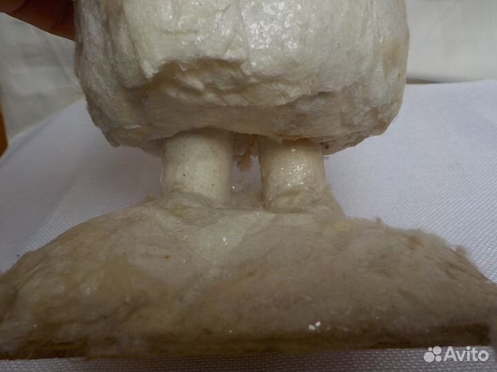 Снегурочка со снежком СССР ватная игрушка под елку