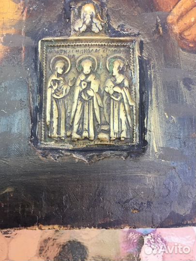 Старинная старообрядческая икона Вседержитель