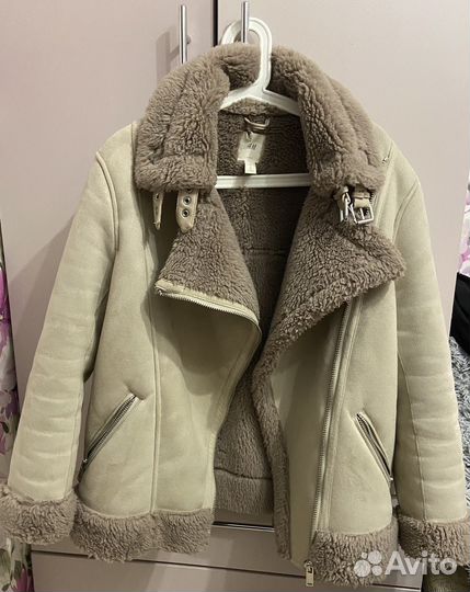 Дублёнка H&M авиатор 44 размер