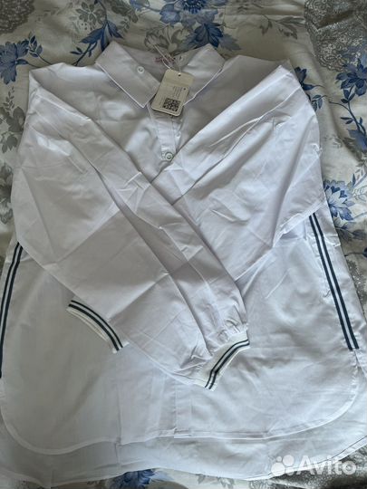 Блузка белая для девочки 164 см