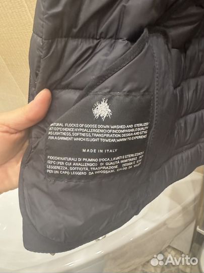 Пуховик натуральная кожа Fontanelli Италия