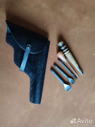 Кобура для нагана кожаная