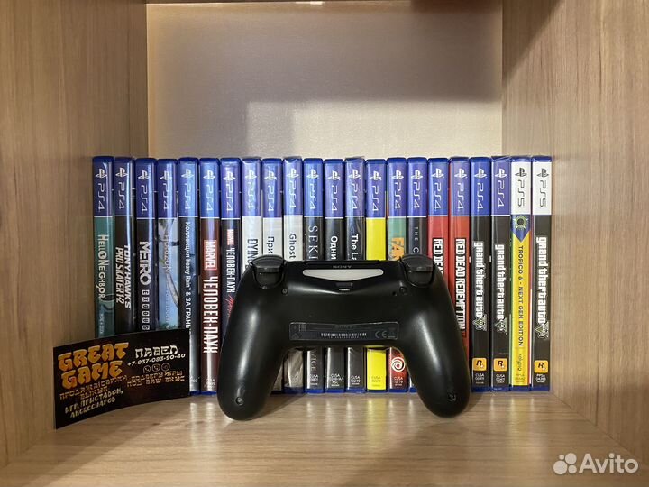 Геймпад PS4 Оригинал DualShock 4 Black/Черный