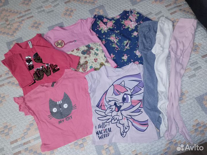 Одежда на девочку пакетом 98-104 см