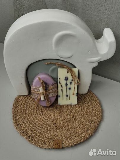 Подставки вязанные из джута под горячее