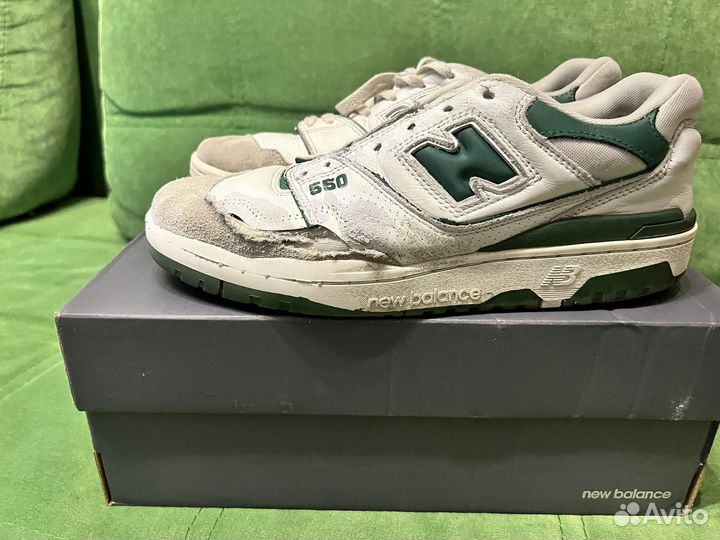 Кроссовки New balance 550 green оригинал