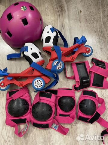 Ролики защита шлем axelo раздвижные 28-30р