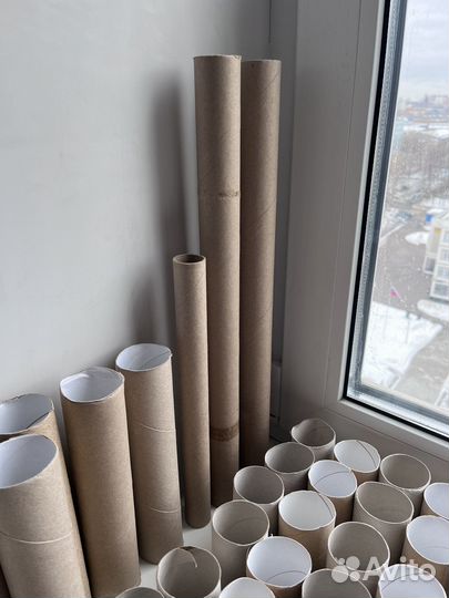 Втулки картонные от туалетной бумаги