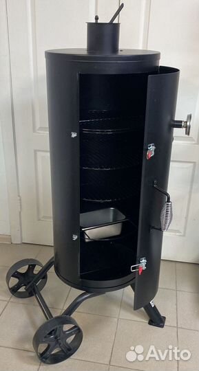 Барбекю- коптильня угольно-дровяной