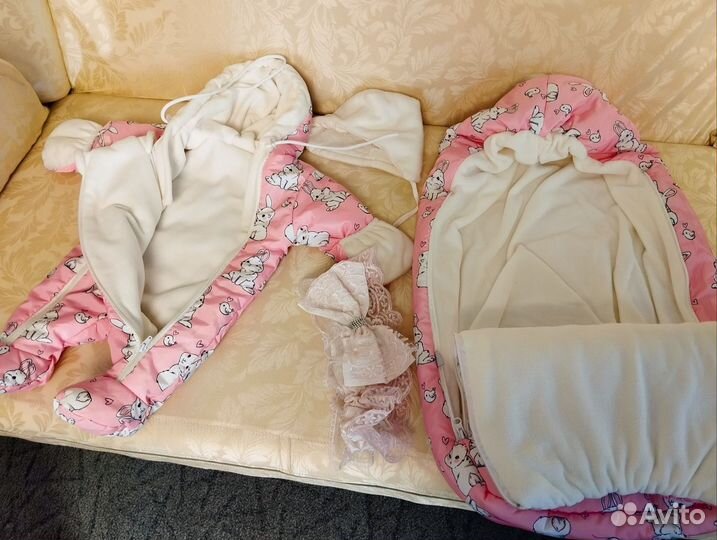 Конверт на выписку весна осень для девочки