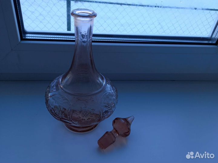 Графин СССР 50-е гг, цветное стекло