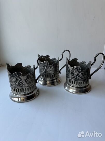 Подстаканник нейзильбер Кольчугинский з-д СССР