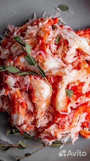 Мясо краба салатное