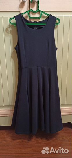 Школьный сарафан синий