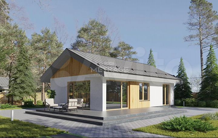 Дом 86 м² на участке 6 сот.