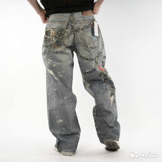 Acne studios джинсы широкие