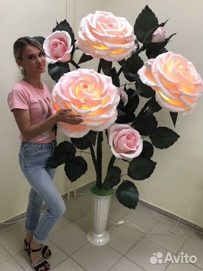 Роза из изолона