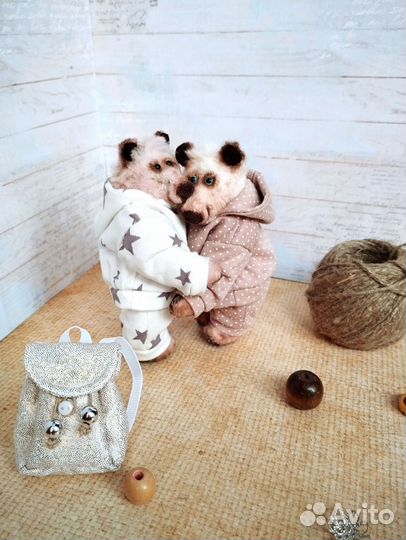 Фитнес мишки Маша и Миша. Рост 12,5см