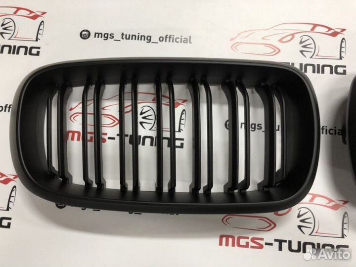 Решетка в BMW Х6 f16 в стиле Х6 М черная матовая