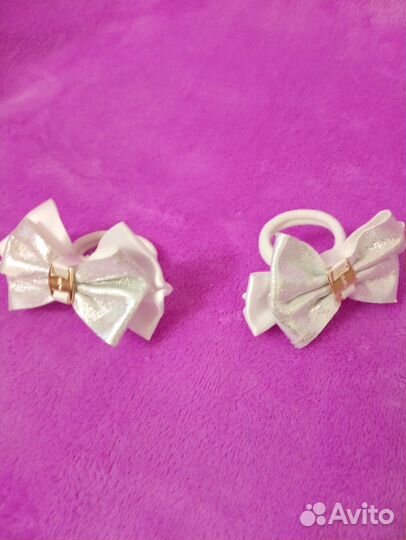 Банты для волос на резинке