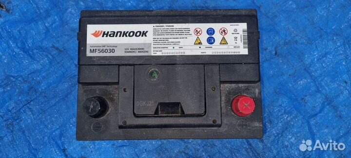 Аккумулятор hankook MF56030 60Ач 480 А
