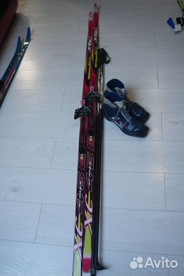 2 Комплекта беговых лыж с ботинками и палками